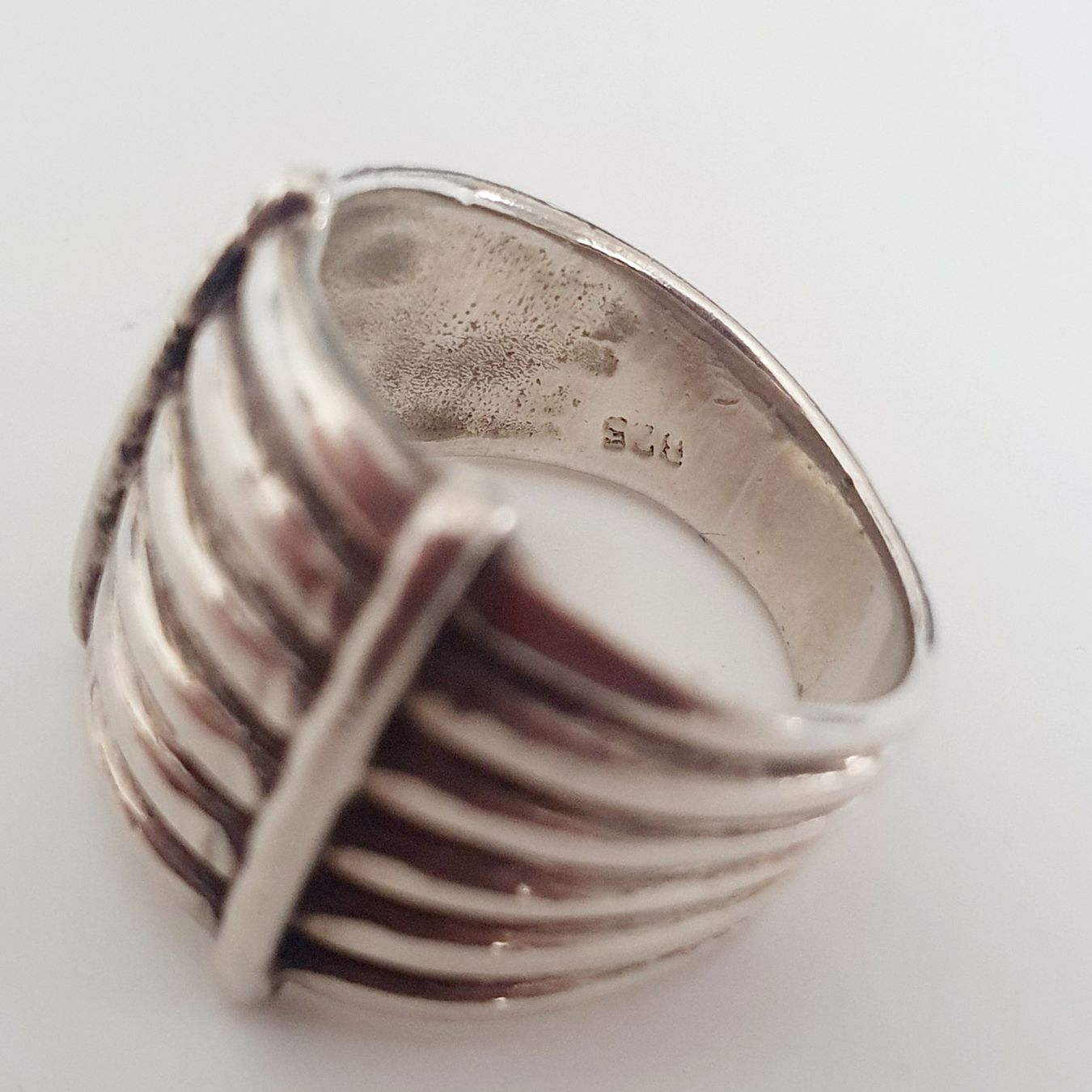 Anelli: Silberring 925 breites Design Gr 17,2 mm – Usato da Kreuzlingen venduto da Wunderkiste123 7