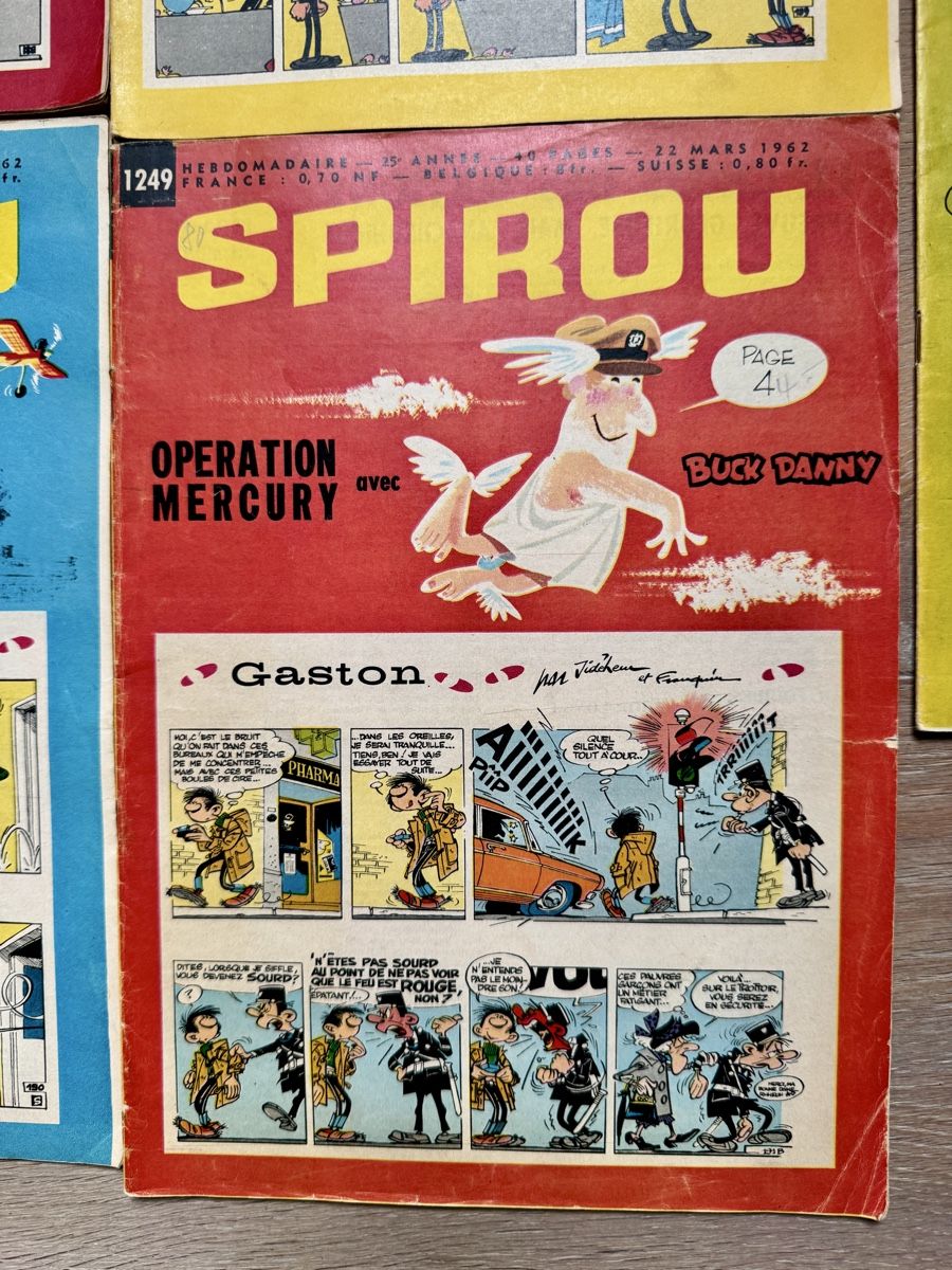 Comics: 5 x alte SPIROU Comic Comics Heft Hefte von 1962 – Gebraucht aus Rothrist von Luckywinner 4