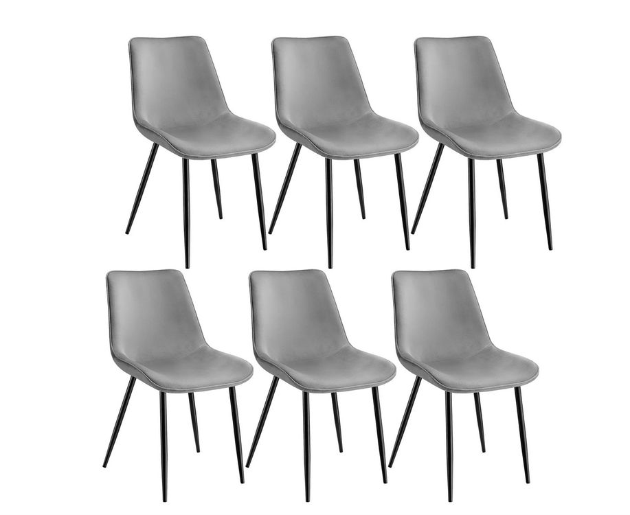 Esszimmerstuhle Grau 6er Set