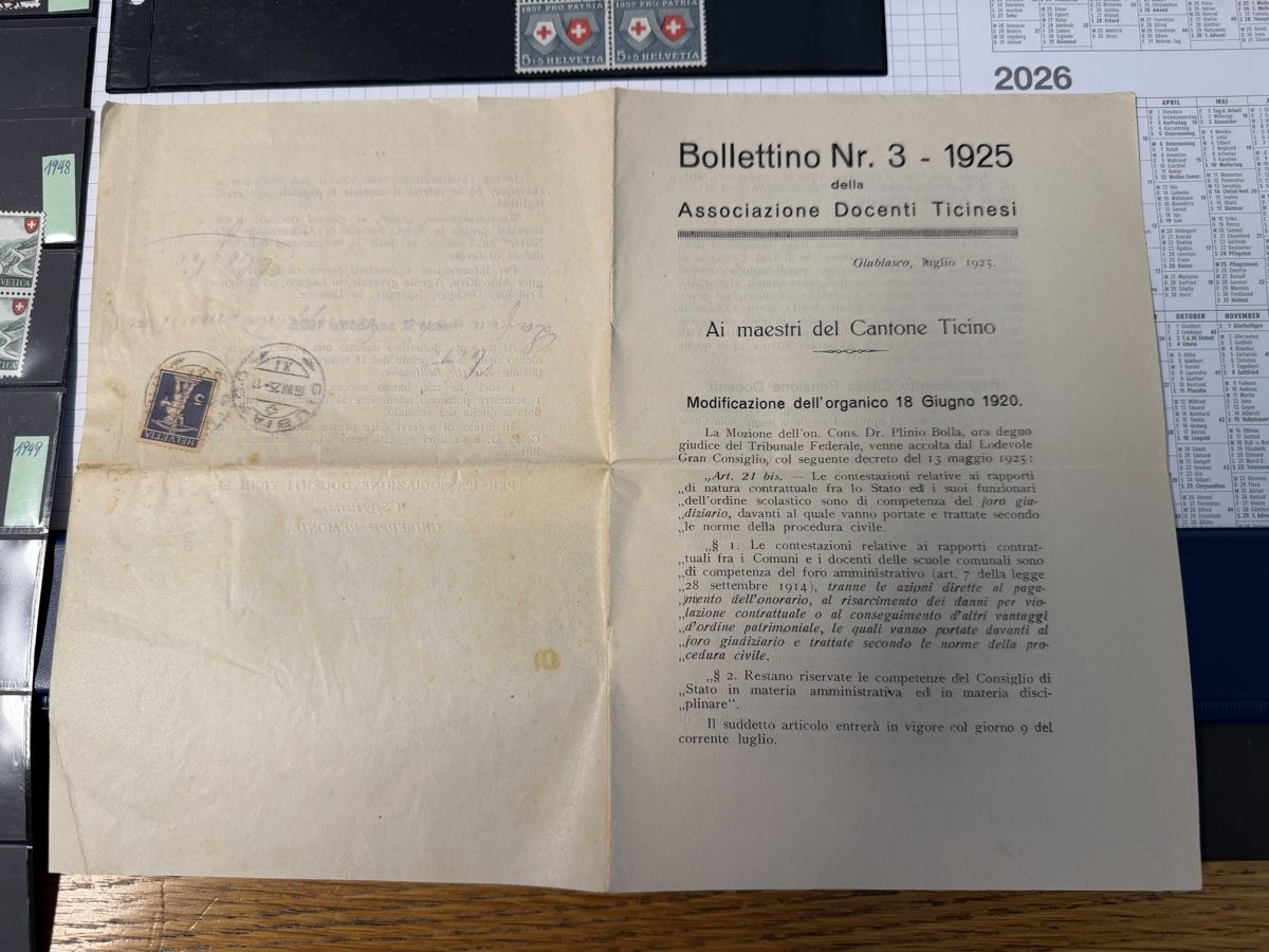 Alle Briefmarken: Kleines Pösteli Schweizer Briefmarken  – Gebraucht aus Murgenthal von Tina_4055 3