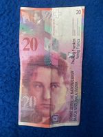 alter 20 er Geldschein Schweiz Honegger