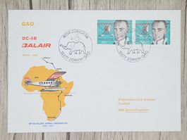 CL12 Enveloppe + Timbre Suisse 1977 Thème Aviation