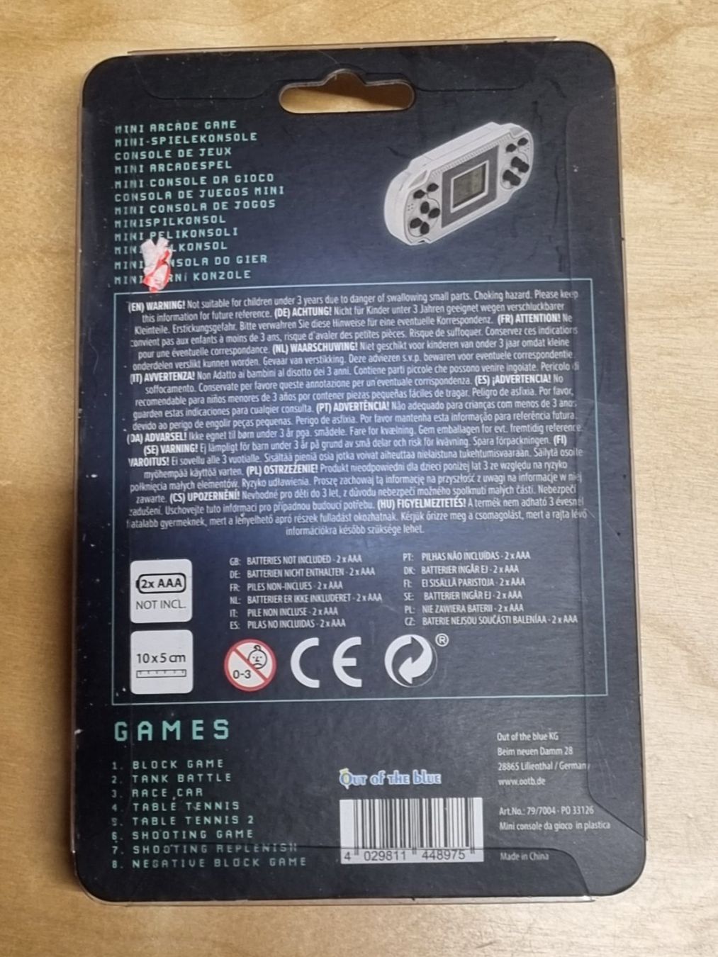 Konsolen: Out of the Blue Mini Arcade Game – Neu und originalverpackt aus Basadingen von NekoBricks 1