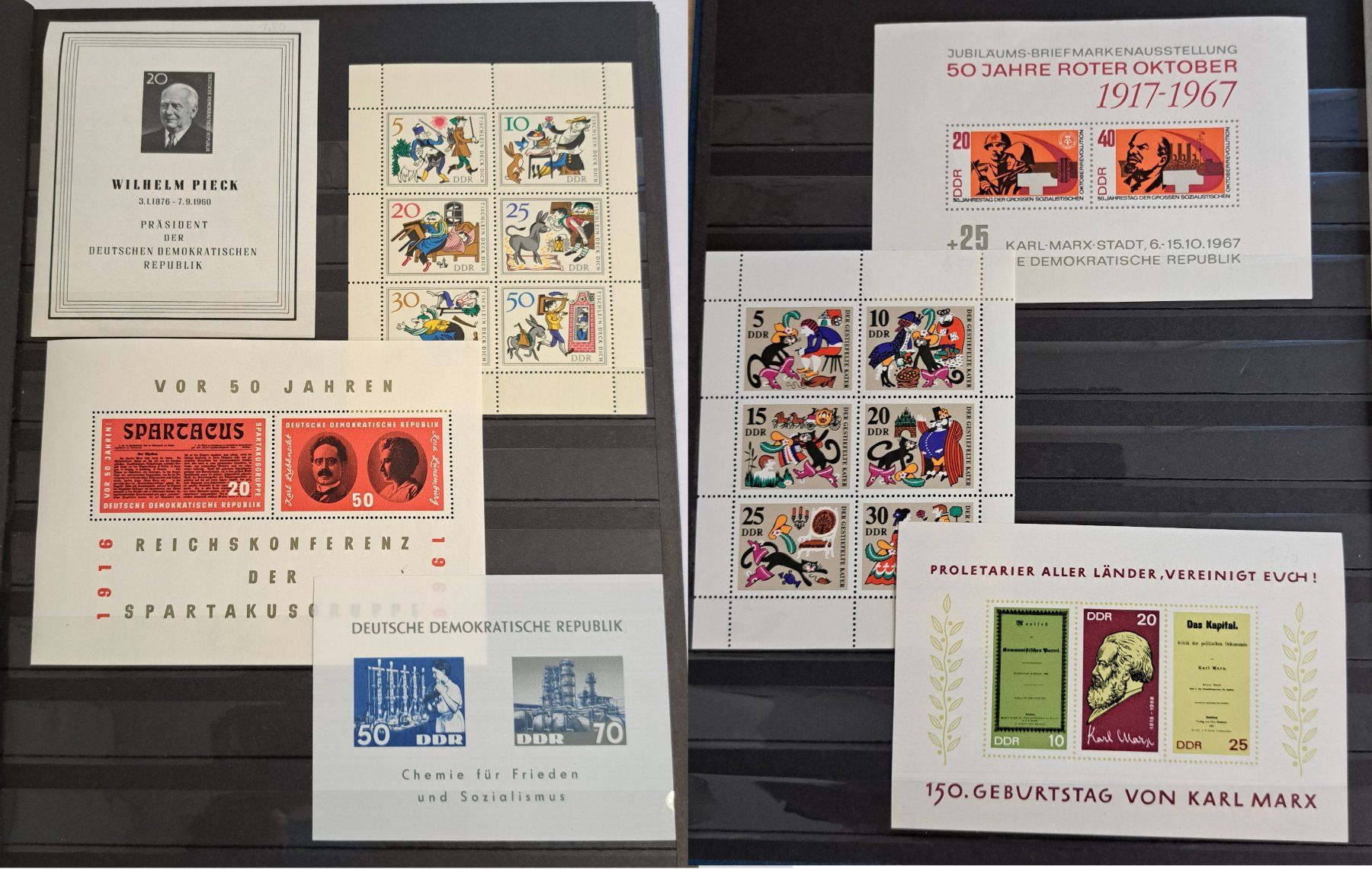 Tutti i francobolli: Briefmarkenalbum, Blocks, Bogen "DDR" – Usato da Münchwilen AG venduto da Nesar 1