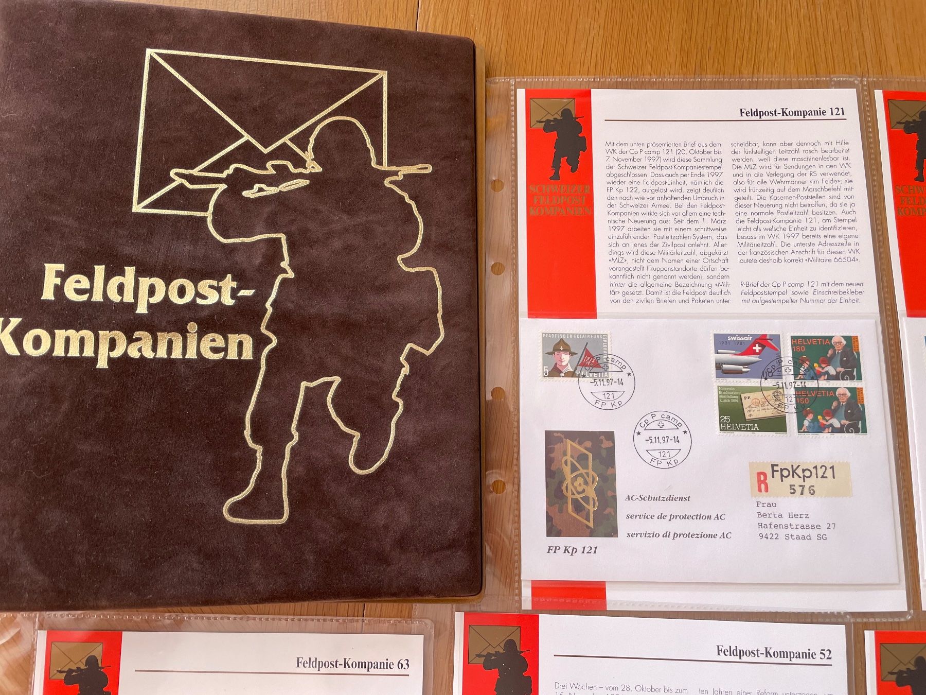 Alle Briefmarken: 21 DOC. MILITAIRE FELDPOST – Gebraucht aus Sonceboz-Sombeval von Comment2 1