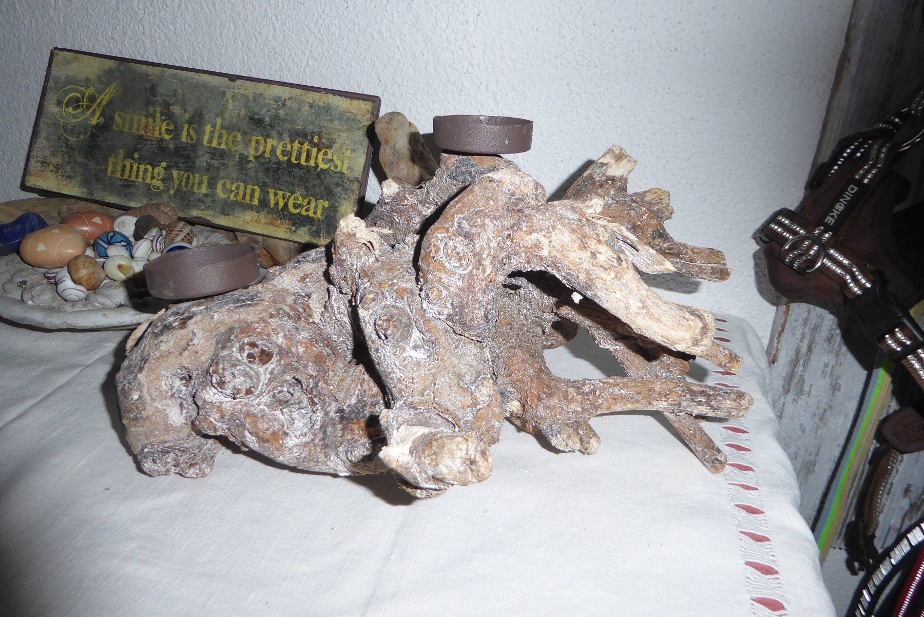 Tutte le decorazioni: schöne Wurzel mit 2 Kerzenhalter – Usato da Sargans venduto da Benziner 1