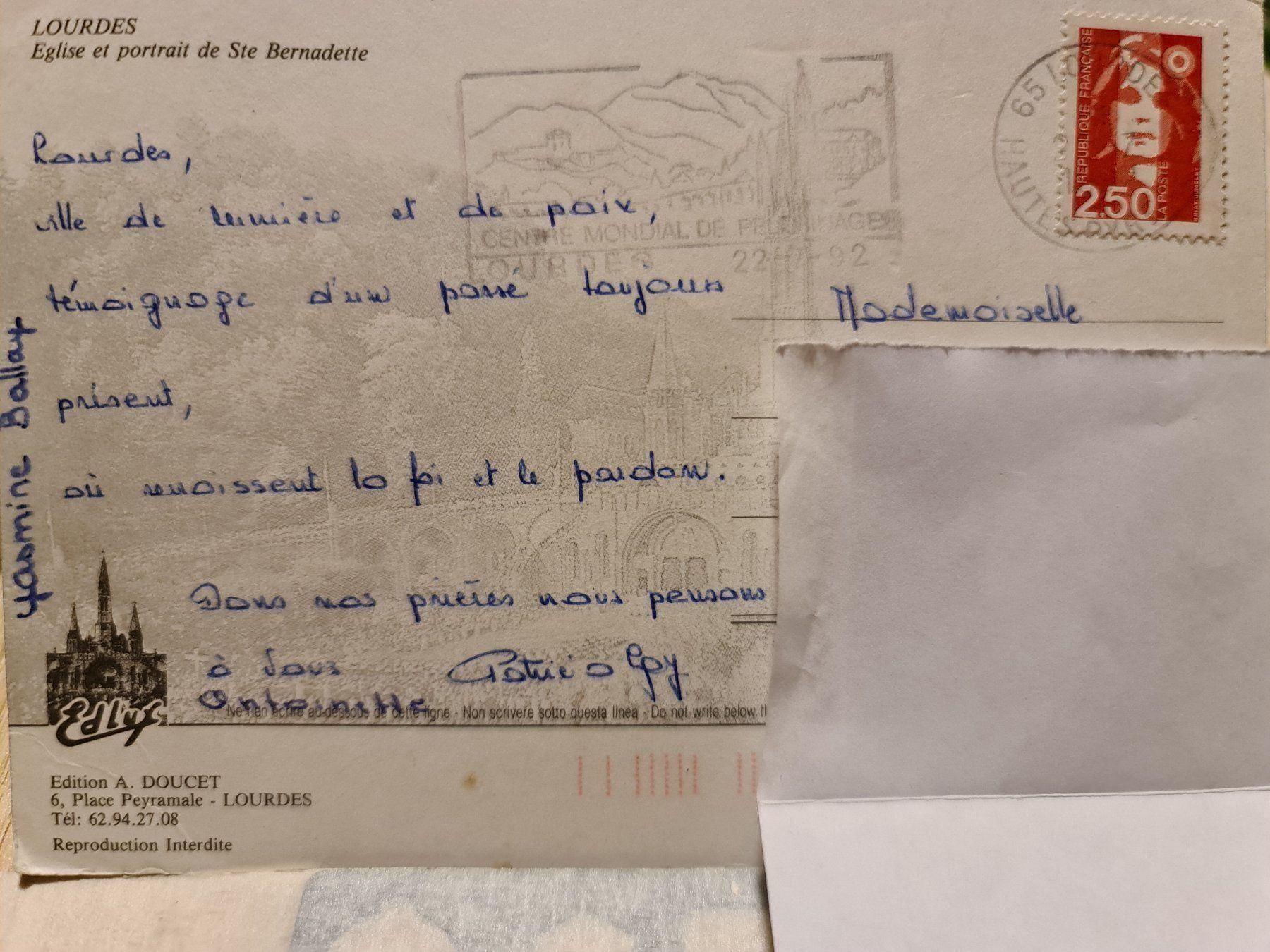 Cartoline postali: Ansichtskarte Lourdes Frankreich – Usato da Dintikon venduto da Vexi 1