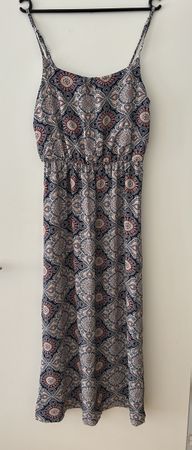 Maxi Sommerkleid mit Boho/Ethno Muster, Gr. 38
