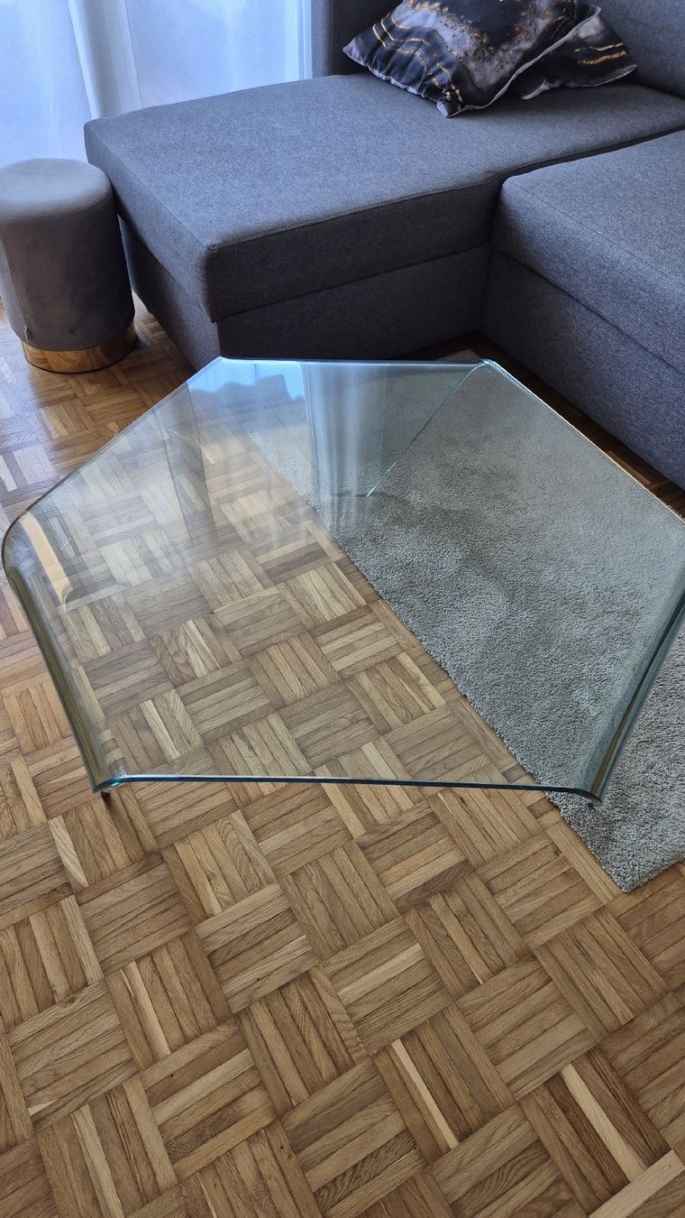 Tables: Salontisch Glas 80x90cm – D'occasion à Bellach par paedu-1980