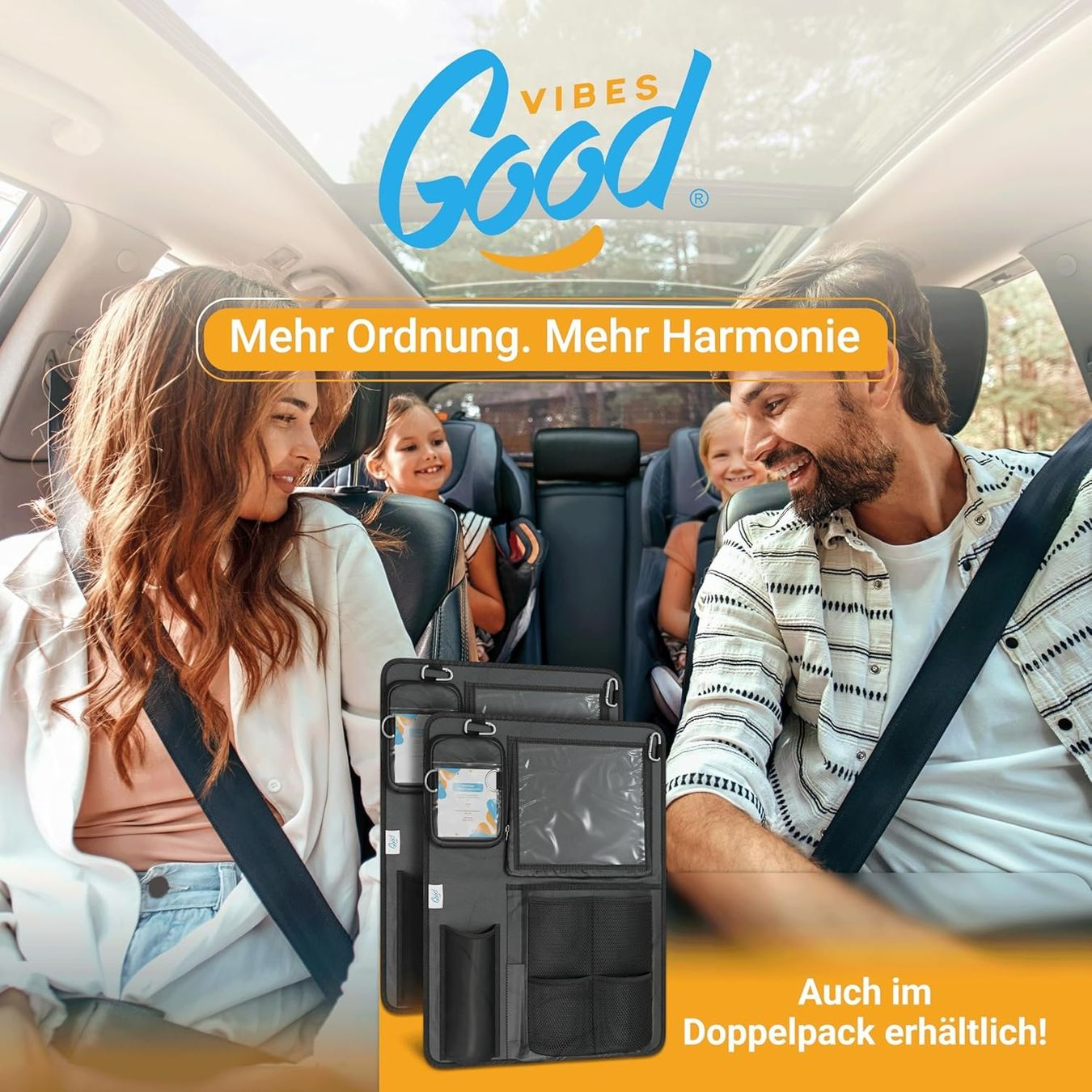 Tutti i ricambio: Autositz Organizer Kinder 45x60cm Rücksitz – Nuovo e nell'imballaggio originale da Suhr venduto da SchnapperCH 6