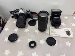 Canon AE-1 Program Carena TZ 250 Five Star 75-200mm