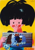 MIRALPA CHOCOLAT SUISSE ALPES 1955 - Affiche originale