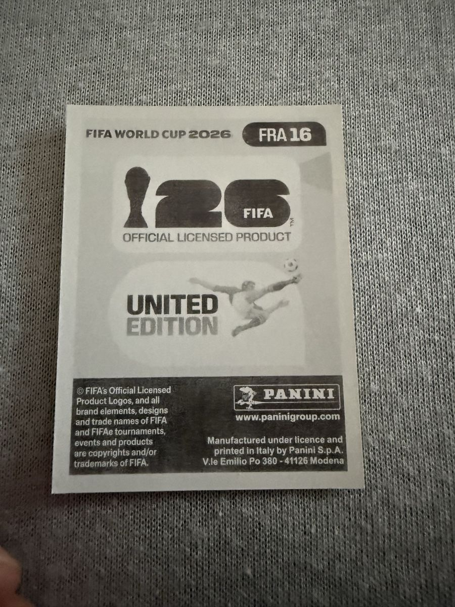 Panini Sammelbilder & Trading cards: FRA16, Bradley Barcola, Panini, WM26  – Neu (gemäss Beschreibung) aus Amriswil von ALETAL 1