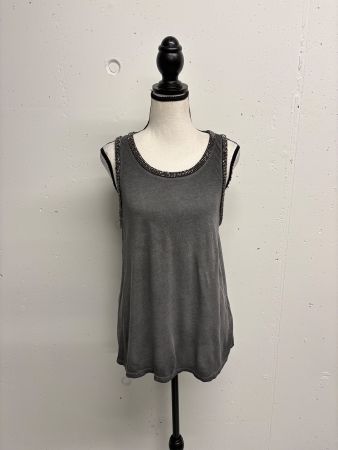 True Religion Top grau mit Strass Gr. S Modal Baumwolle