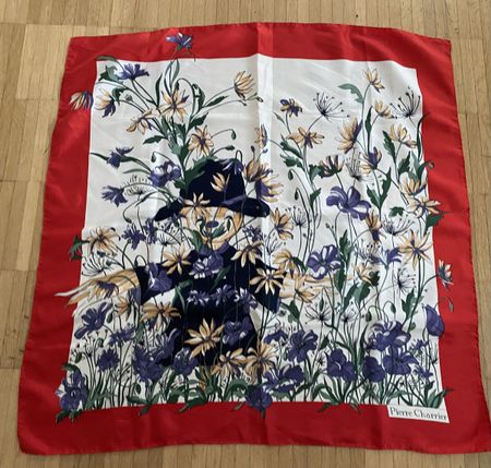 Pierre Charrier 100 % Seiden Foulard 🌸