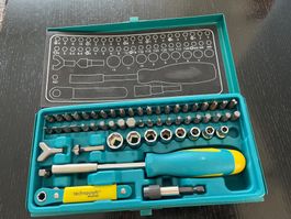 Technocraft Bit-Set mit Ratsche & Stecknüssen, Werkzeugset