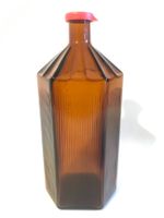 Flacon ancien d'apothicaire de 1 litre