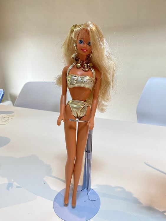Poupée Barbie Vintage 1990 Avec Chien Et Boule De Neige – Boîte D'origine #7272