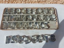 Buchstaben und Ziffern Ausstecher für Kontitorei