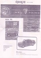 1:43 Kit NSU TT  Epoxy Kit