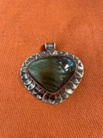 Labradorite Silber gefasst grosse Pendant