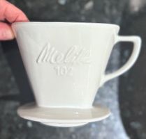 Vintage MELITTA porcelain filtre à café pour-over 102- white