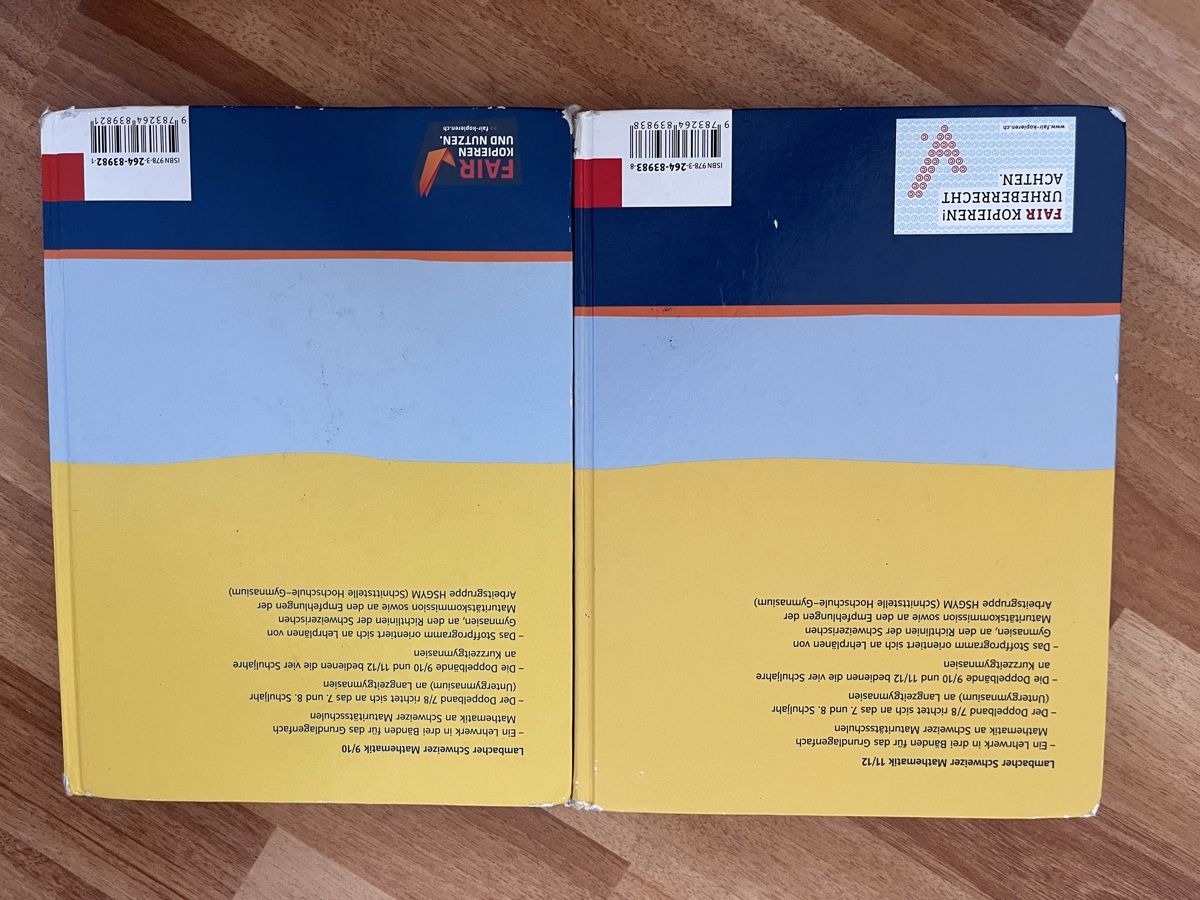Bücher: Mathematik Lehrbücher – Gebraucht aus Sarnen von sin_kd2c 1