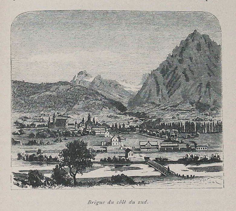 Libri: Brig Simplon Wanderbild  um 1885 – Usato da Rafz venduto da Helvet32 3