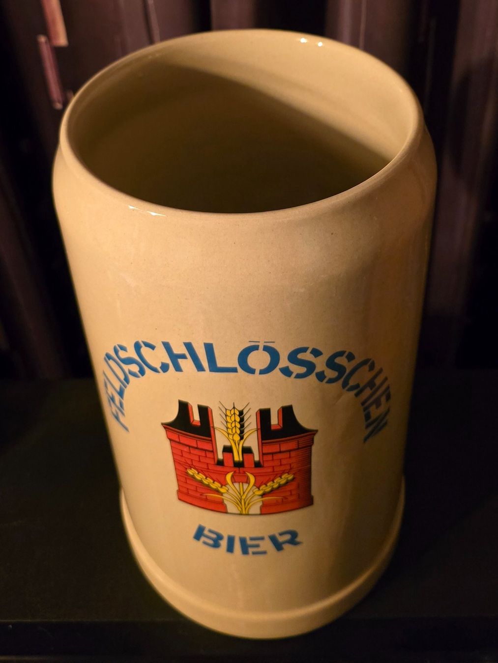 Feldschlösschen Gläser: Feldschlösschen Bierkrug 5 Liter – Gebraucht aus Herzogenbuchsee von Numis25 1