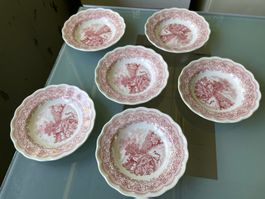 Teller mit Motiven 6 Stücke