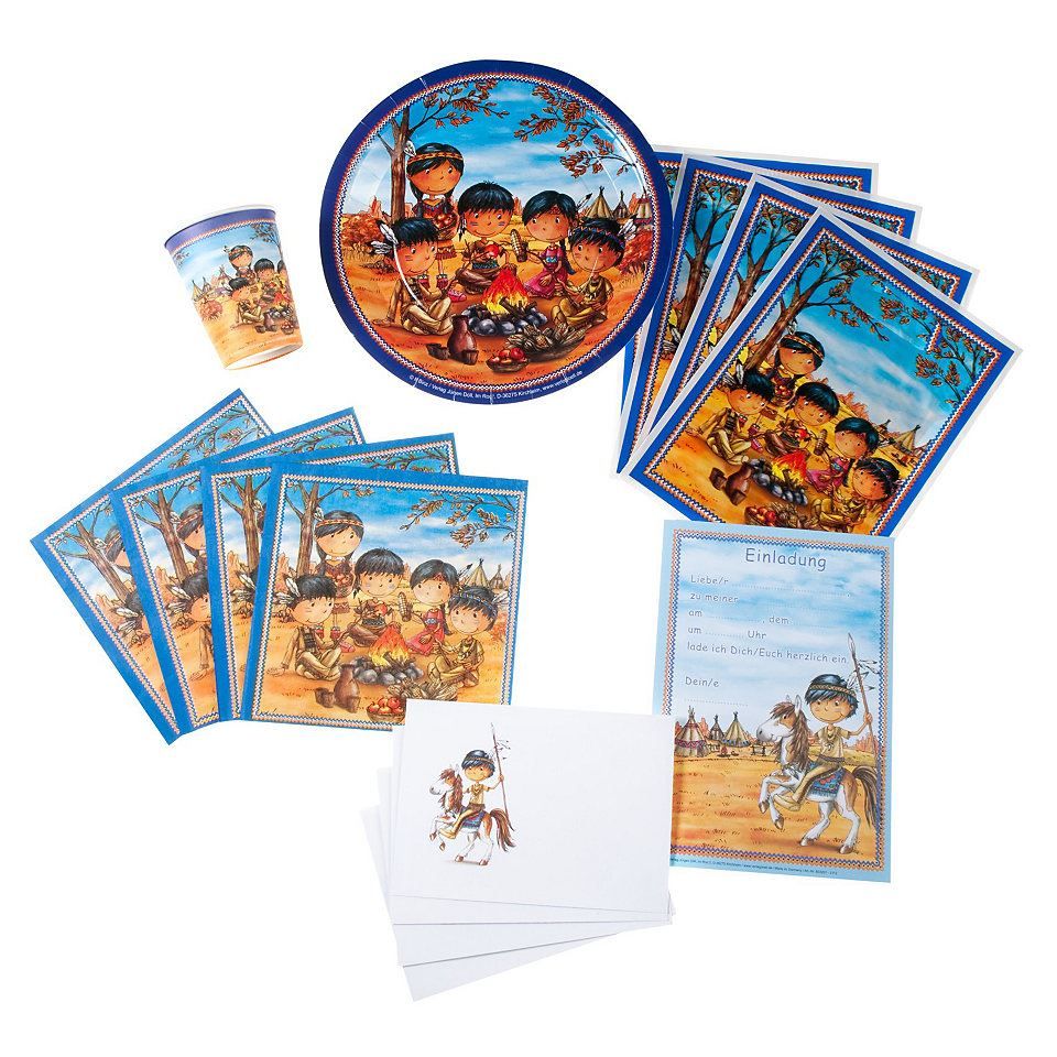Altro per bambini: Partyset - Partygeschirr Indianer – Nuovo e nell'imballaggio originale da Wetzikon ZH venduto da shoo-shoos