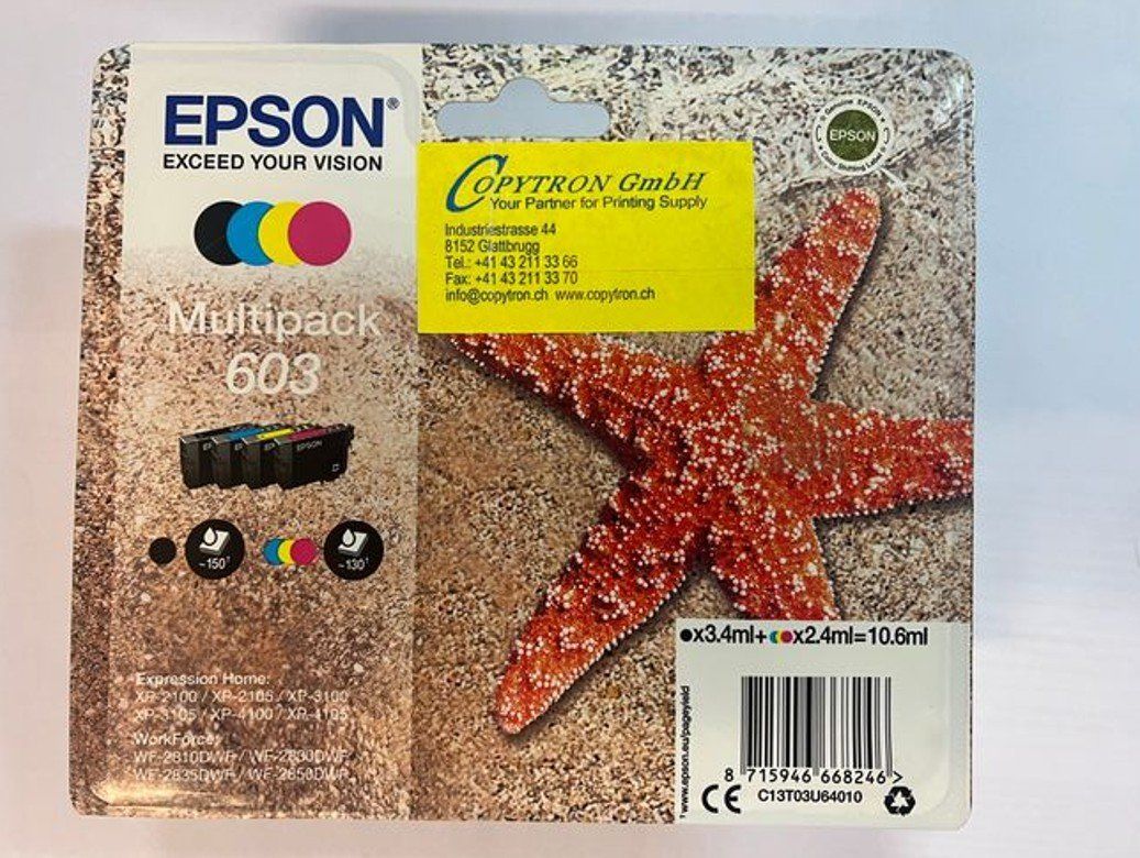 Epson Druckerpatronen & Toner: Epson Expression Home XP-2100/XP-2150/WF-2810 Multipack, 603 – Neu und originalverpackt aus Glattbrugg von copytron