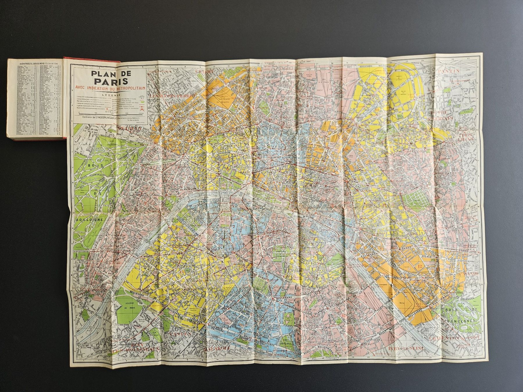 Libri: Stadtplan Paris ca. 1950 und 1922 – Usato da Zürich venduto da Am1964 1