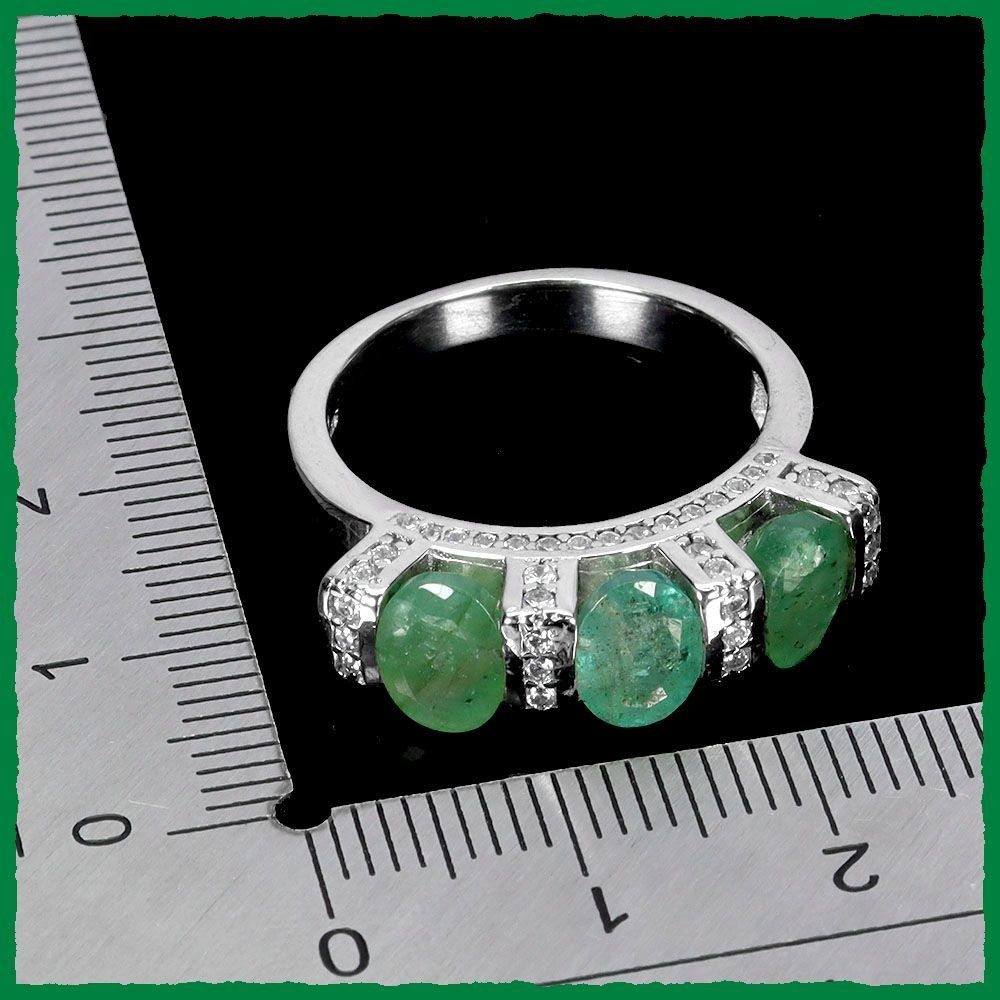 Anelli: ♛ Smaragd 925 Silber Ring – Nuovo e nell'imballaggio originale da Oberglatt ZH venduto da Hot-Spot 2