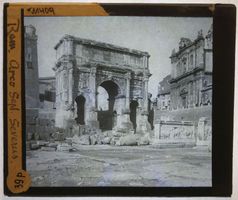 Glasdia Italien / Rom: Triumphbogen Septimius Severus, 1915
