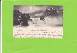 Gruss vom Rheinfall--Vollmond--1903