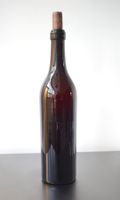 RAR Antike Flasche Braun mit gewölbtem Boden Alt