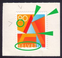 1995/96_887R_A-POST Faser_FASERBÜSCHEL +DRUCKVERSCHIEBUNG !!