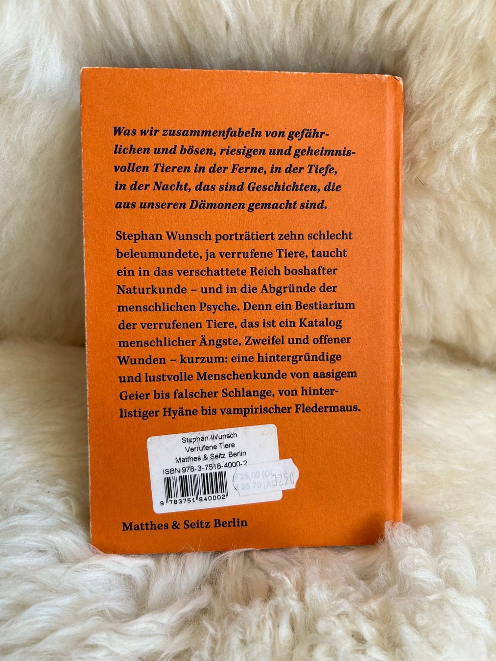 Libri: Verrufene Tiere - Stephan Wunsch – Usato da Roggwil BE venduto da Jessica085 3