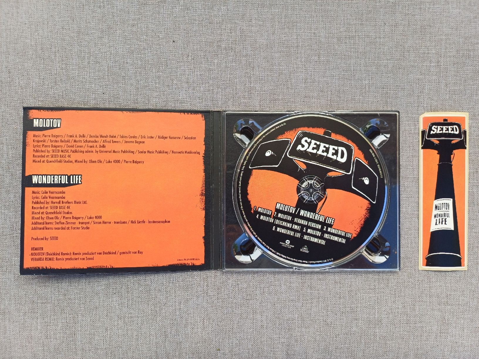 CD: Seeed "Molotov/Wonderful Life" CD digipack  – Usato da Begnins venduto da Drastic-Sound 2