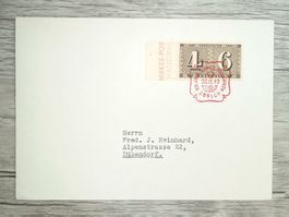 TR72 Enveloppe + Timbre Suisse 1943