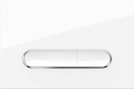 WC Drückerplatte Weiss für Geberit Sigma Delta Basic Neu