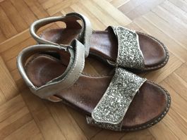 Sandalen Leder von Froddo Grösse 33 gold