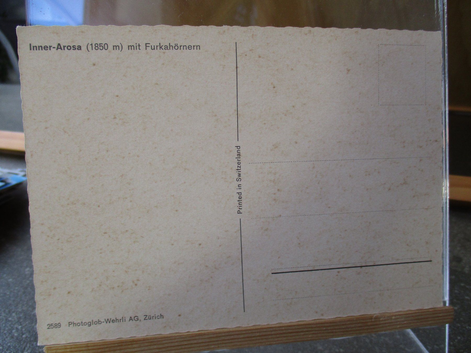 Cartoline postali: Inner Arosa Postkarte  2 – Usato da Felsberg venduto da sanwill 1