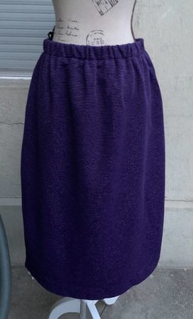 Superbe jupe DIVINA violette fil lurex taille élastique t.42