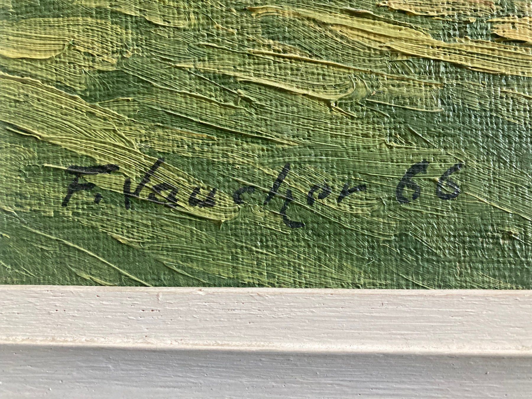 Dipinti: Tableau de Fernand Vaucher, Les Bourquins-de-Vent. – Usato da La Chaux-de-Fonds venduto da venteperso5 2
