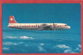 Swissair Flugzeug - DC-6B - ca. 1960