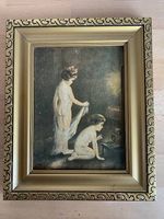 Vintage Ölgemälde auf Holz