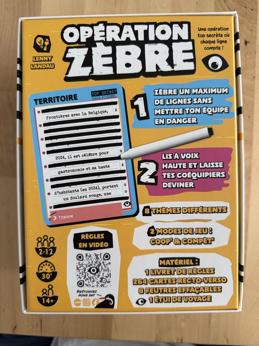 Jeux: Opération Zèbre – Neuf (Voir description) à Meinier par fabdab 2