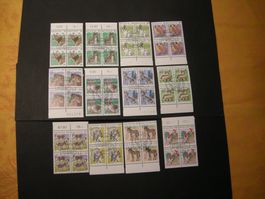 1990/1995 TIERE 1+2 SATZ/LOT  AUSGABETAG, SBK 90.00